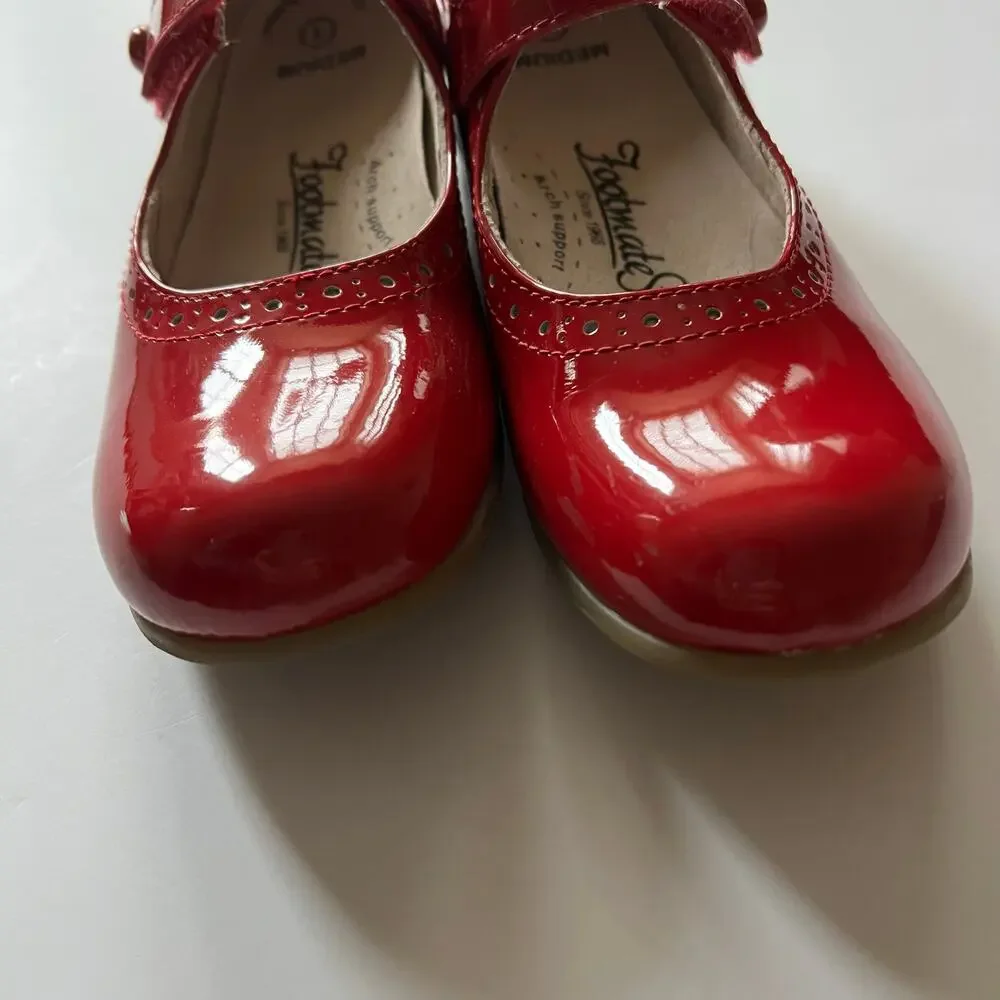 Footmates red patent leather Mary Janes